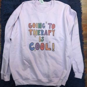 Crewneck purple sweatshirt